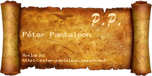 Péter Pantaleon névjegykártya